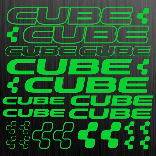 Cube neon adesivi sticker bici - cube,